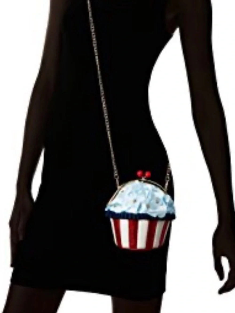 Betsey Johnson BAKED IN THE USA Rosette Cupcake Crossbody